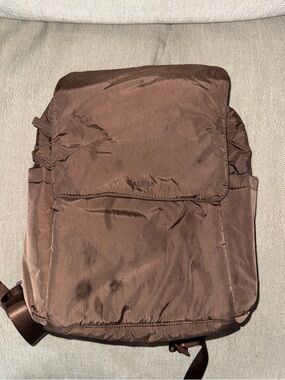Brown calpak mini diaper backpack
